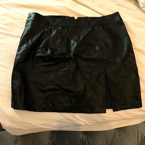 Lioness Rizzo Leather Mini Skirt